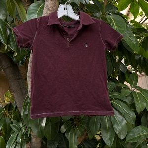 John Varvatos dark red boys polo